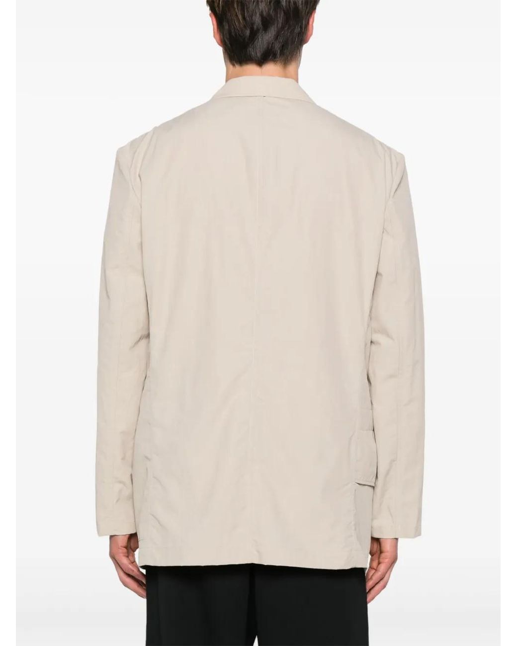 Y-3 Natural Cr Nyl Single-Breasted Blazer
