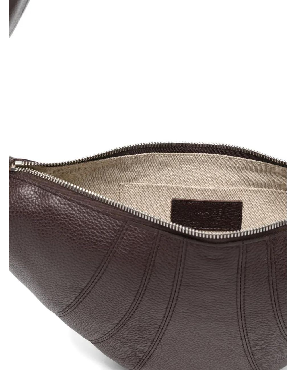 Lemaire White Small Croissant Bag