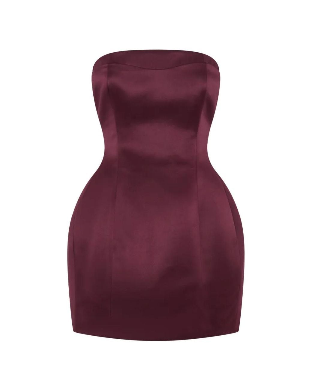 Nicholas Purple Kaline Strapless Mini Dress