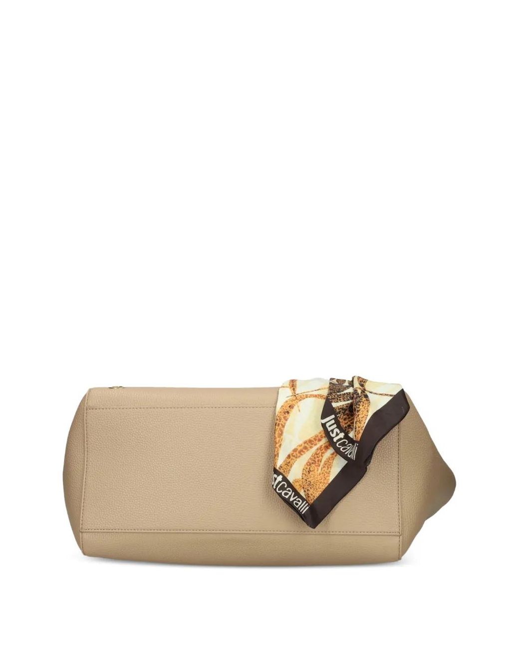 Just Cavalli Natural Eyelet Scarf Tote Bag