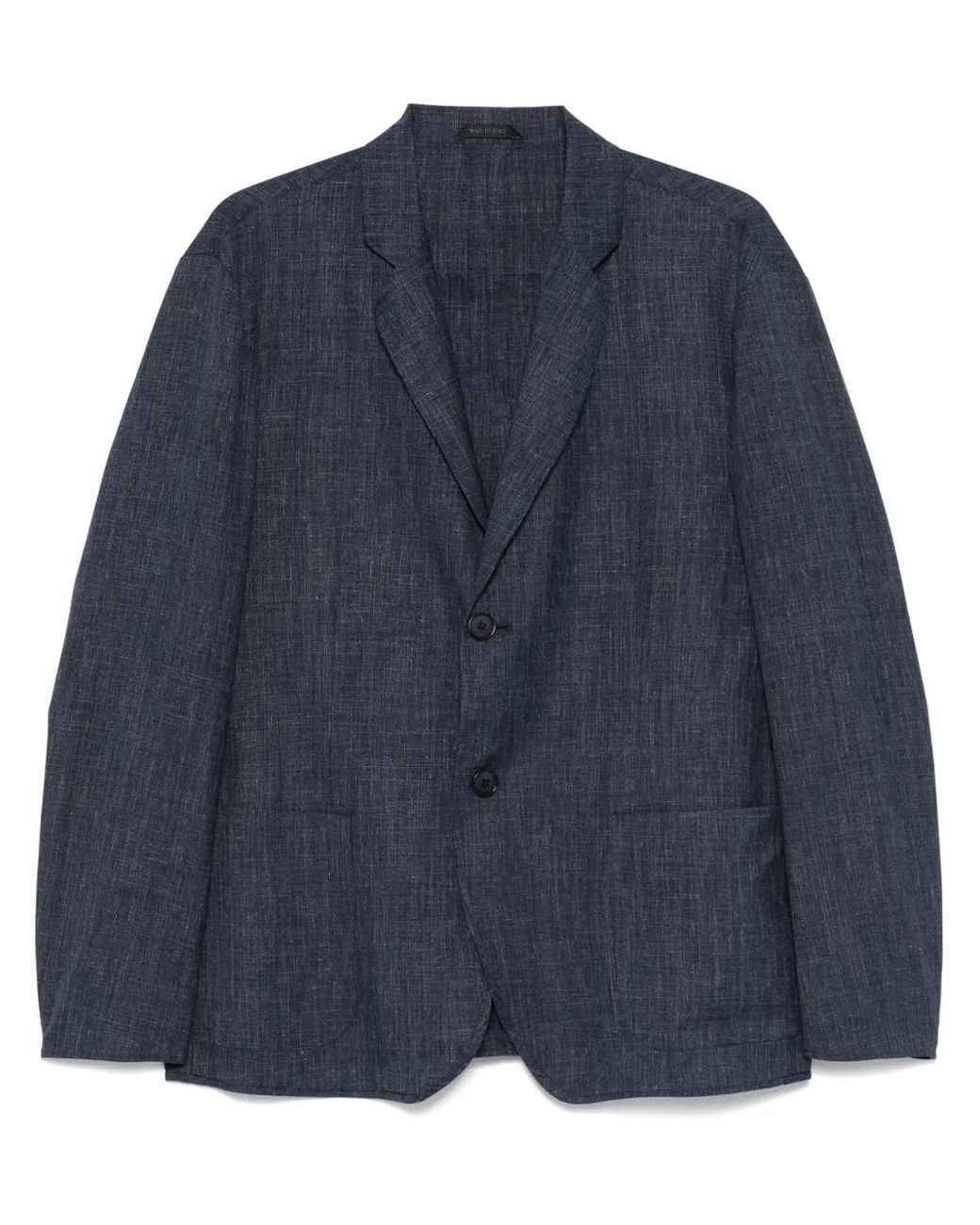 Giorgio Armani Blue Relaxed Fit Blazer for men