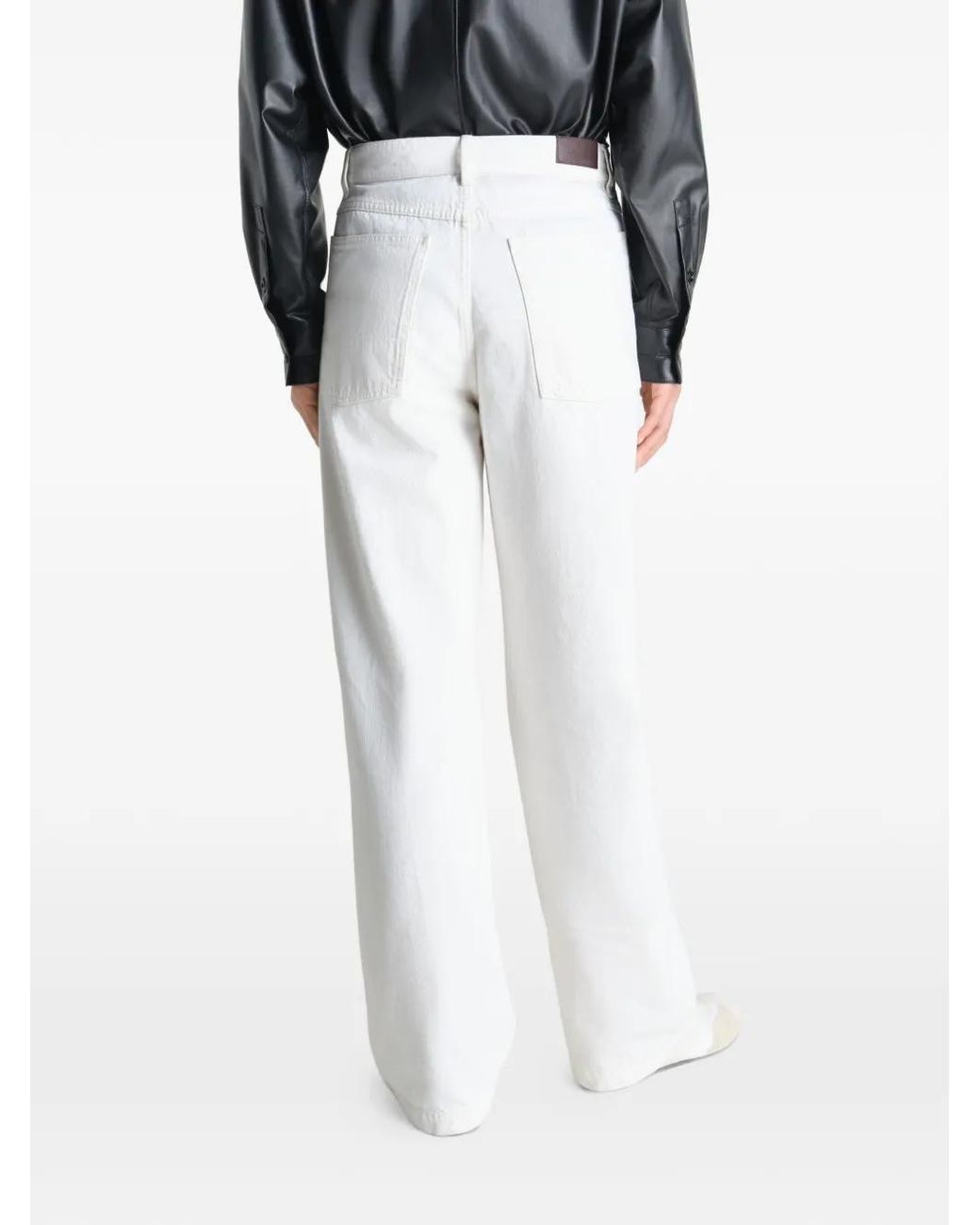 Lemaire White Wide Pants for men