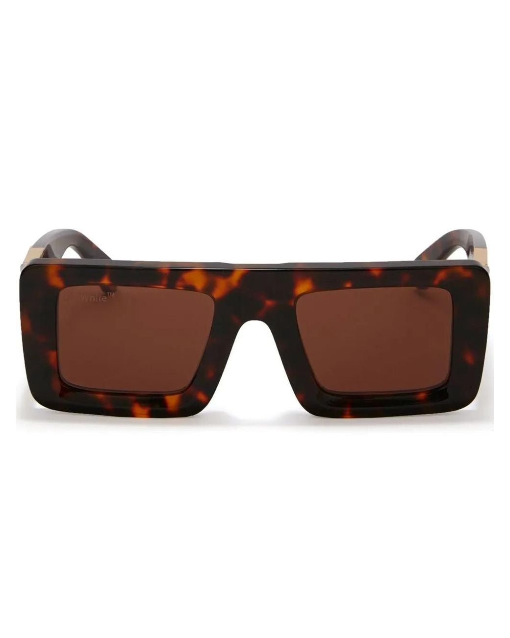 Off-White c/o Virgil Abloh Brown Arrows-Motif Tinted Sunglasses for men