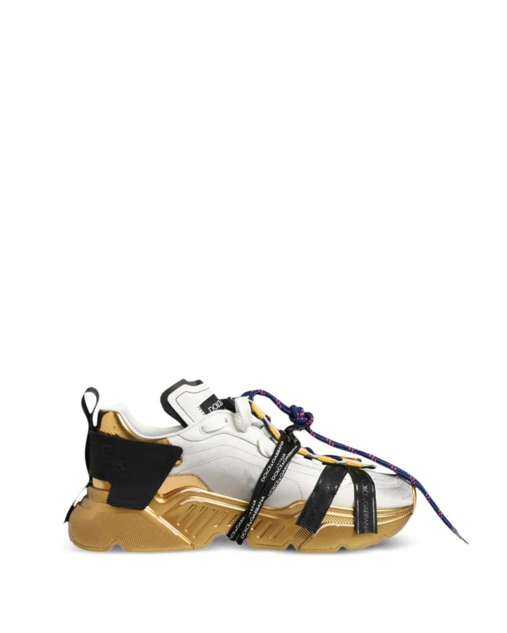 Dolce & Gabbana Black Daymaster Logo-Tape Sneakers for men
