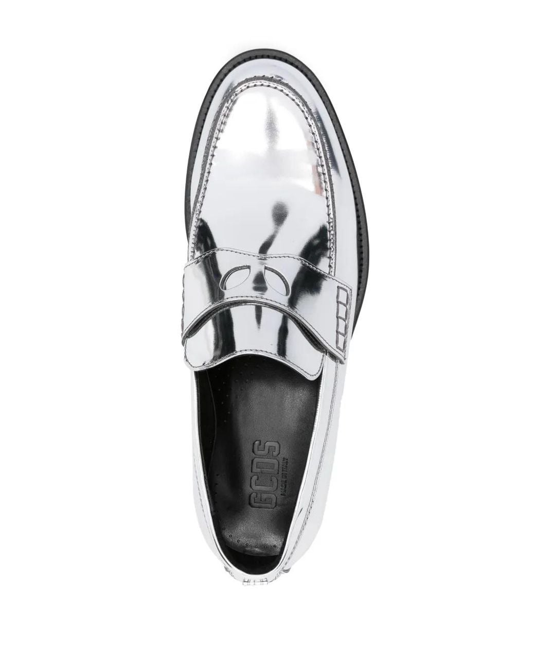 Gcds White Wirdo Reflective-Effect Loafers