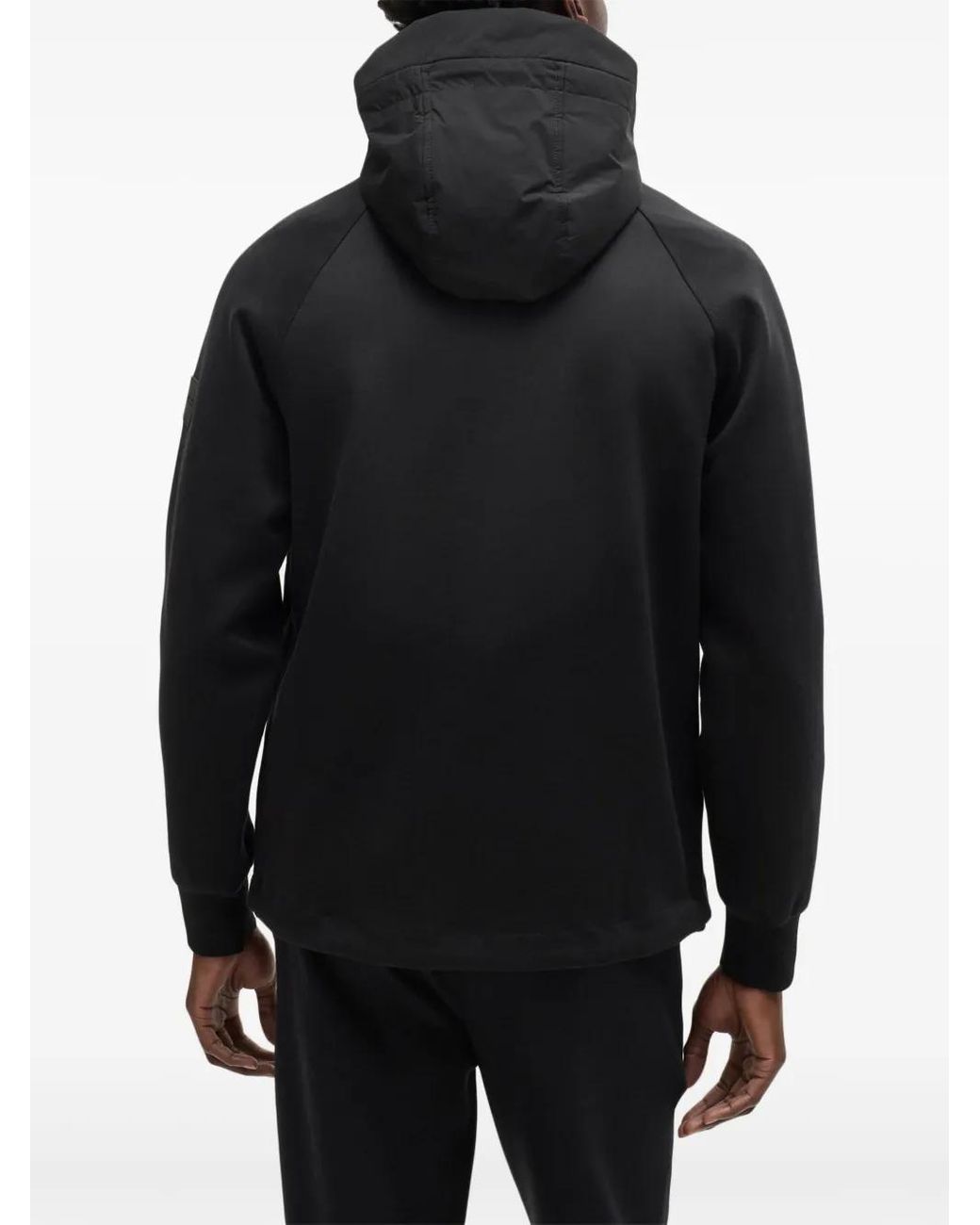 Boss Black Logo-Appliqué Hooded Jacket for men