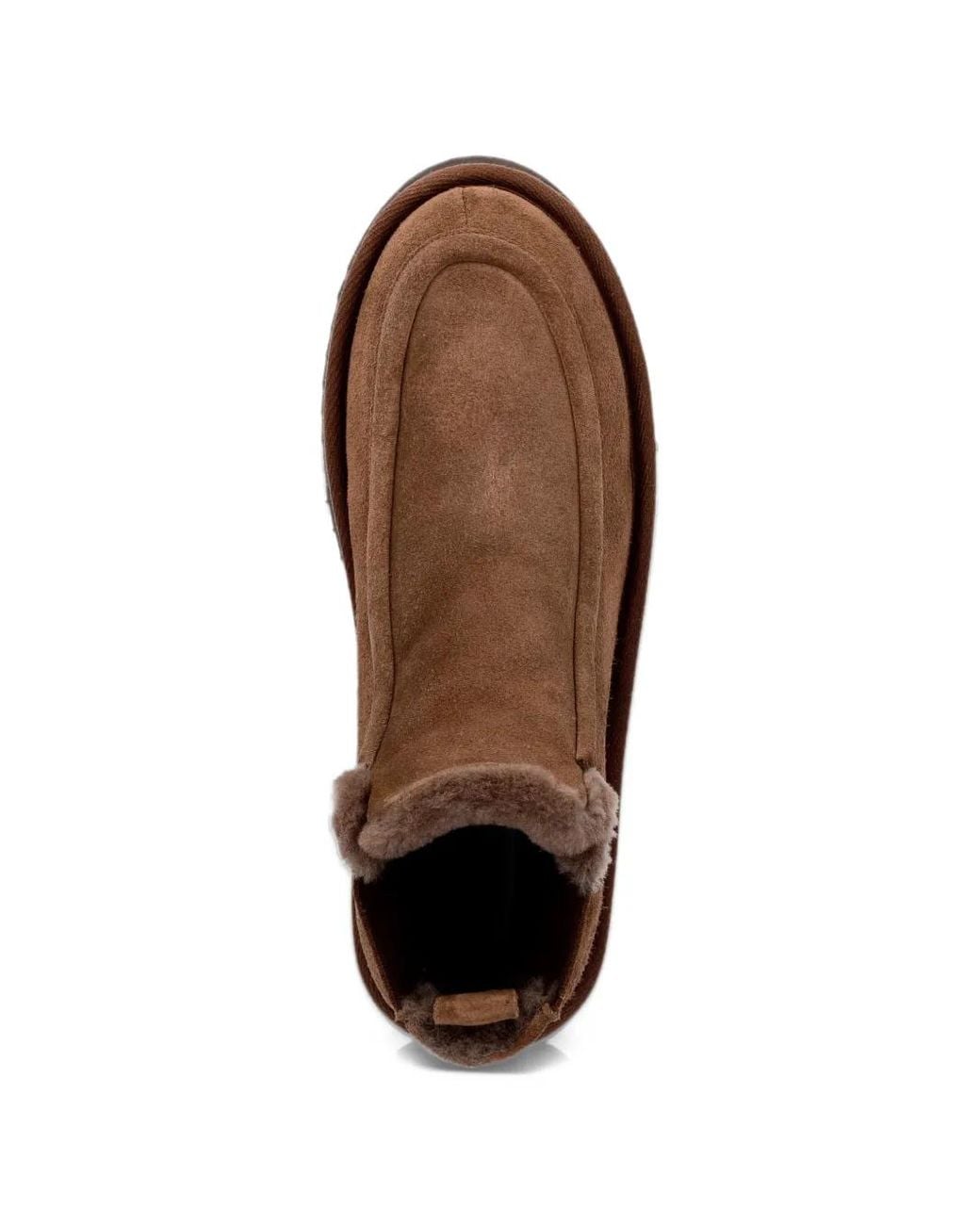 COPENHAGEN Brown Bottines En Daim À Intérieur Lainé