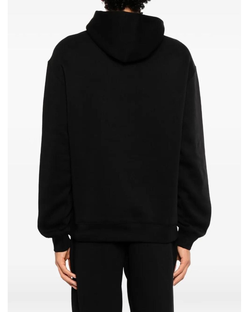 Melt Black Kangaroo-Pocket Hoodie for men