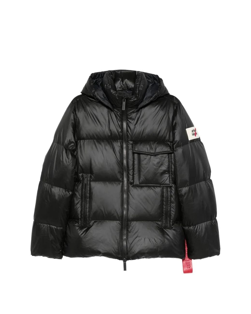 AFTER LABEL Black Katalla Quilted Hooded Jacket for men