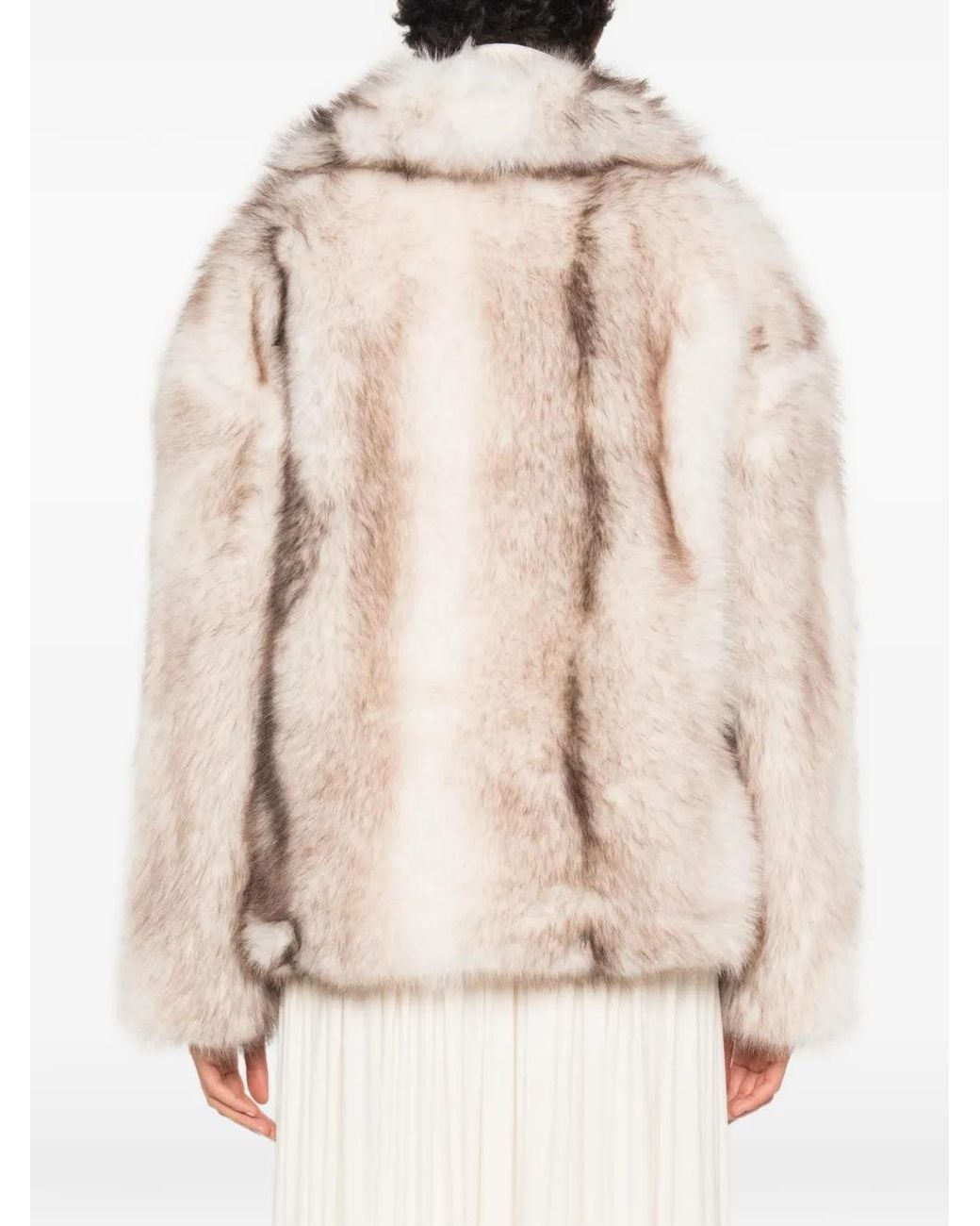 Source Unknown Natural Harper Faux-Fur Jacket