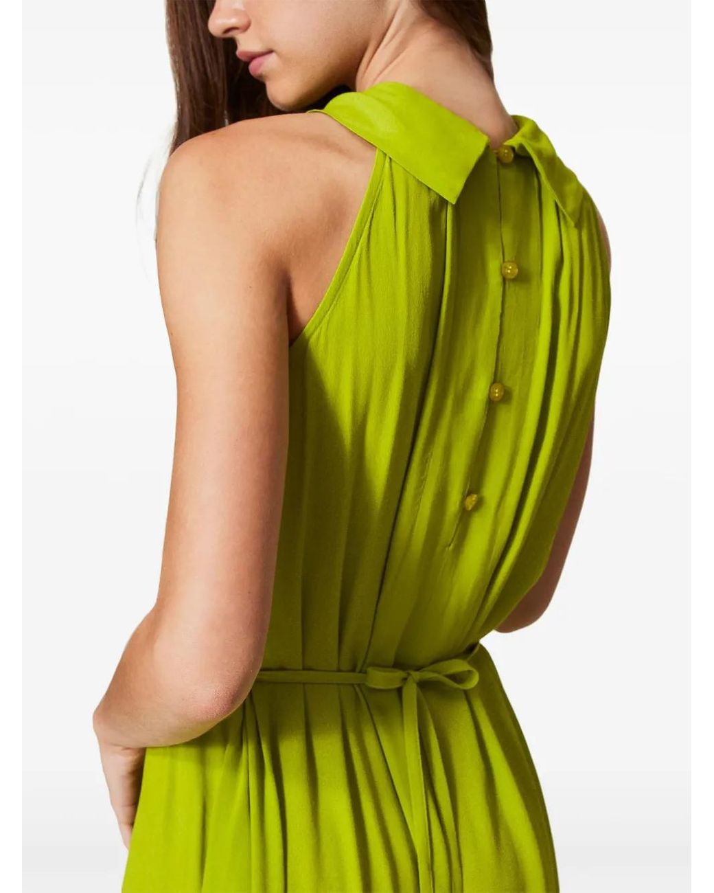 green emerald velvet dress Lurex Knit Midi Dress with Chevron