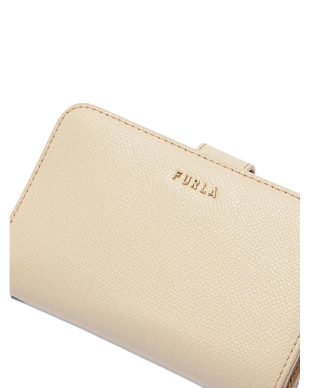 Furla Natural Portefeuille Classic Compact Format Moyen En Cuir