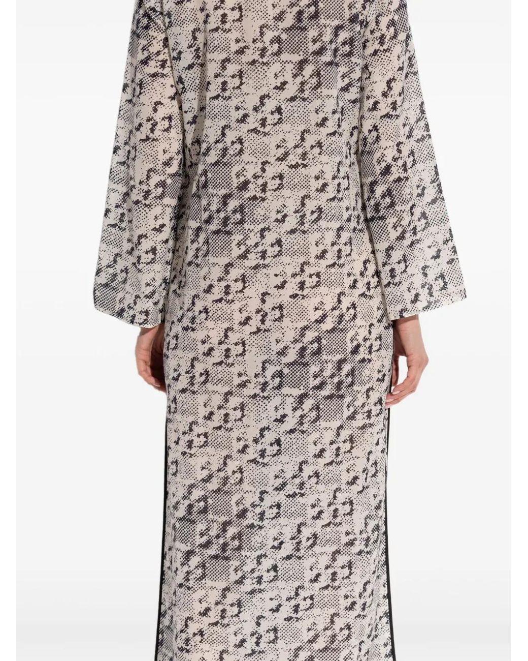 Tory Burch Natural Dress With Side Slits