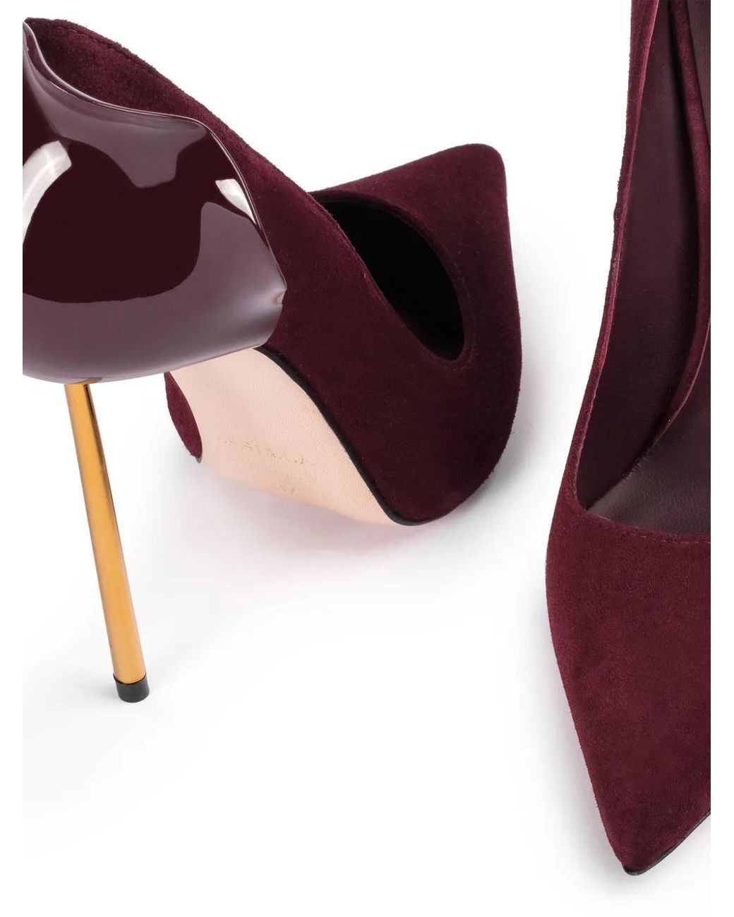 Le Silla Purple Petalo 120Mm Leather Pumps