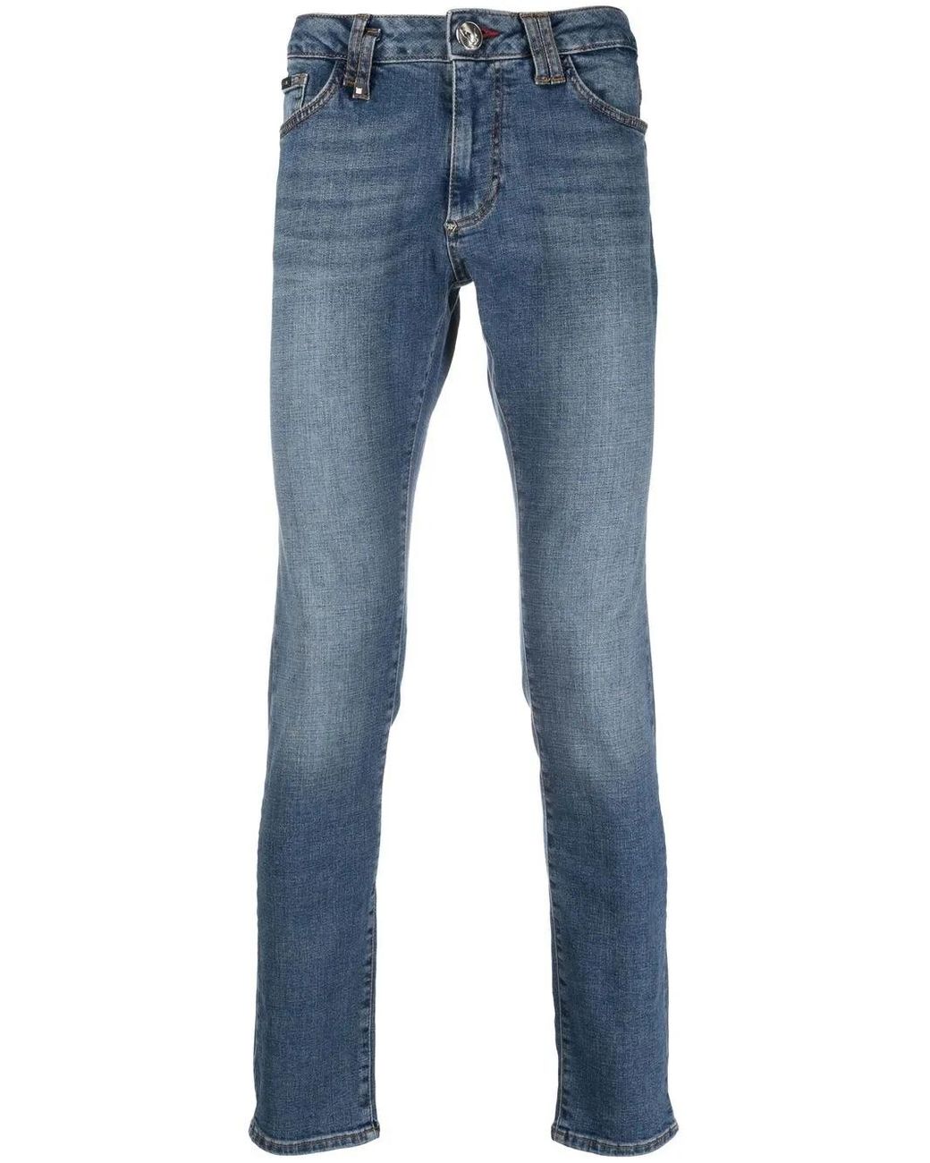 Philipp Plein Blue Slim-Fit Jeans for men
