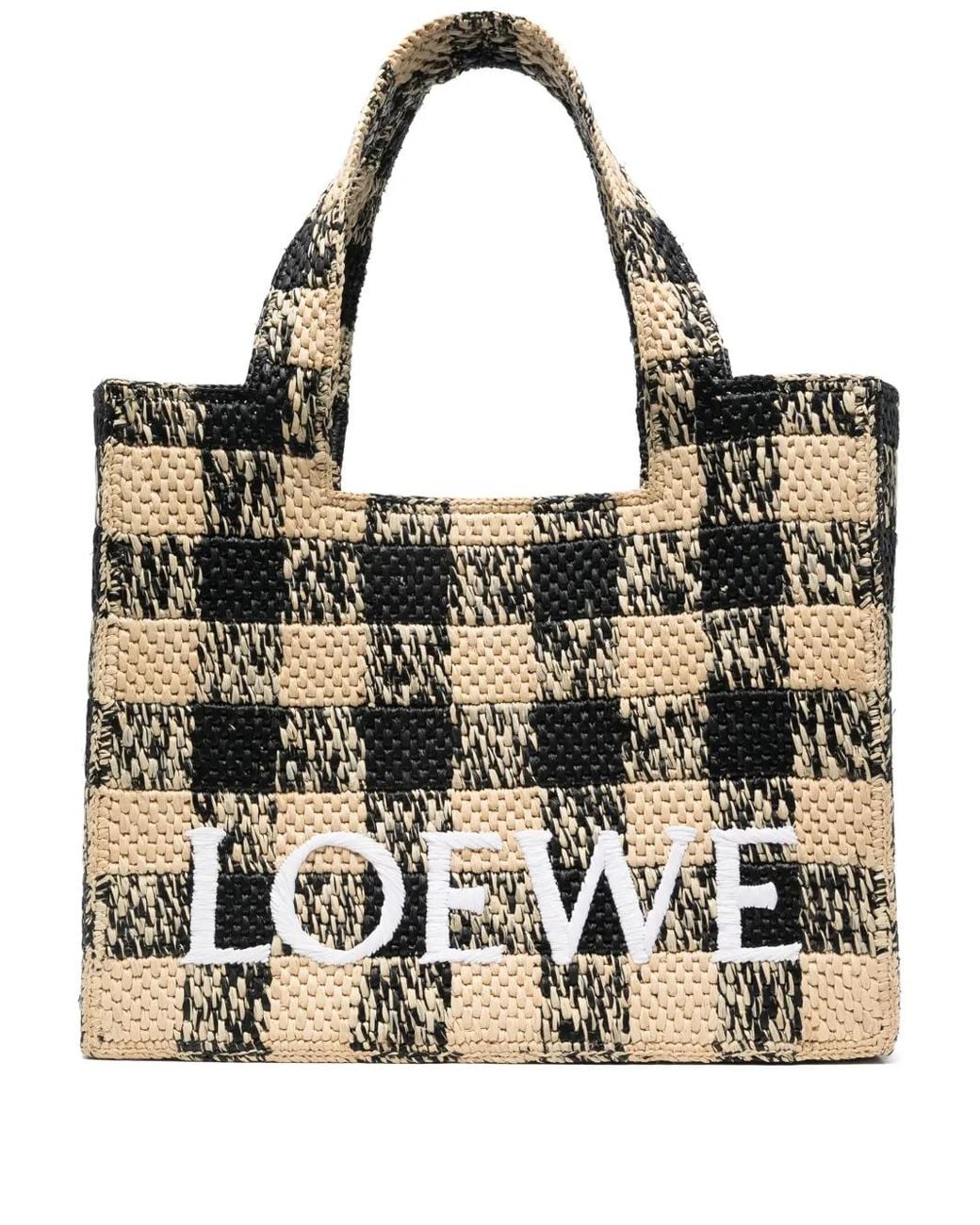Loewe Metallic Large Font Tote Bag