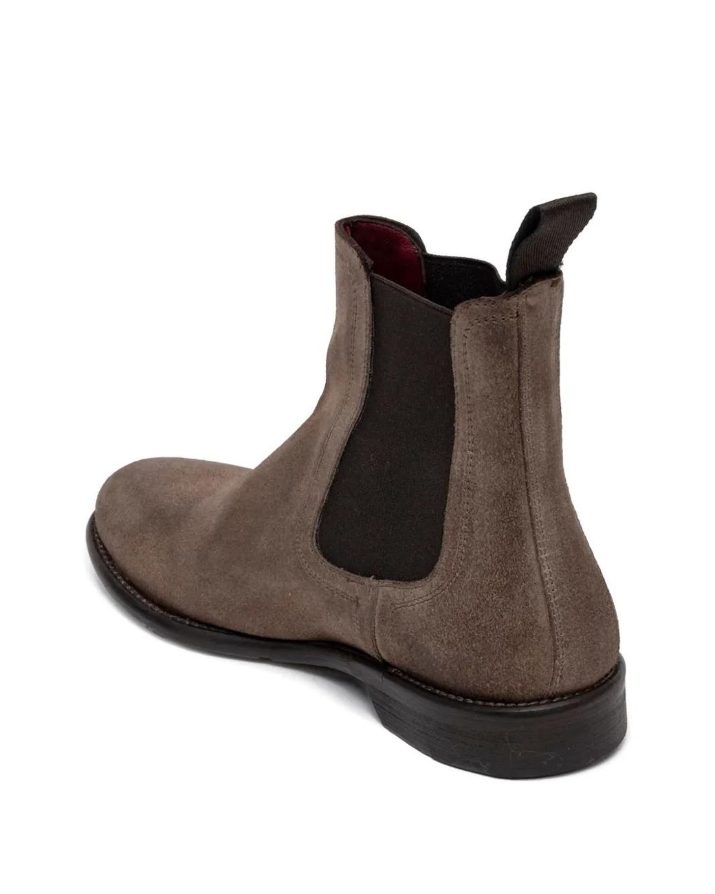 SOMMET Brown Elastic-Panel Boots