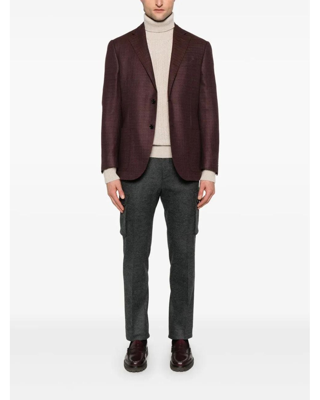 Corneliani White Turtleneck Sweater for men