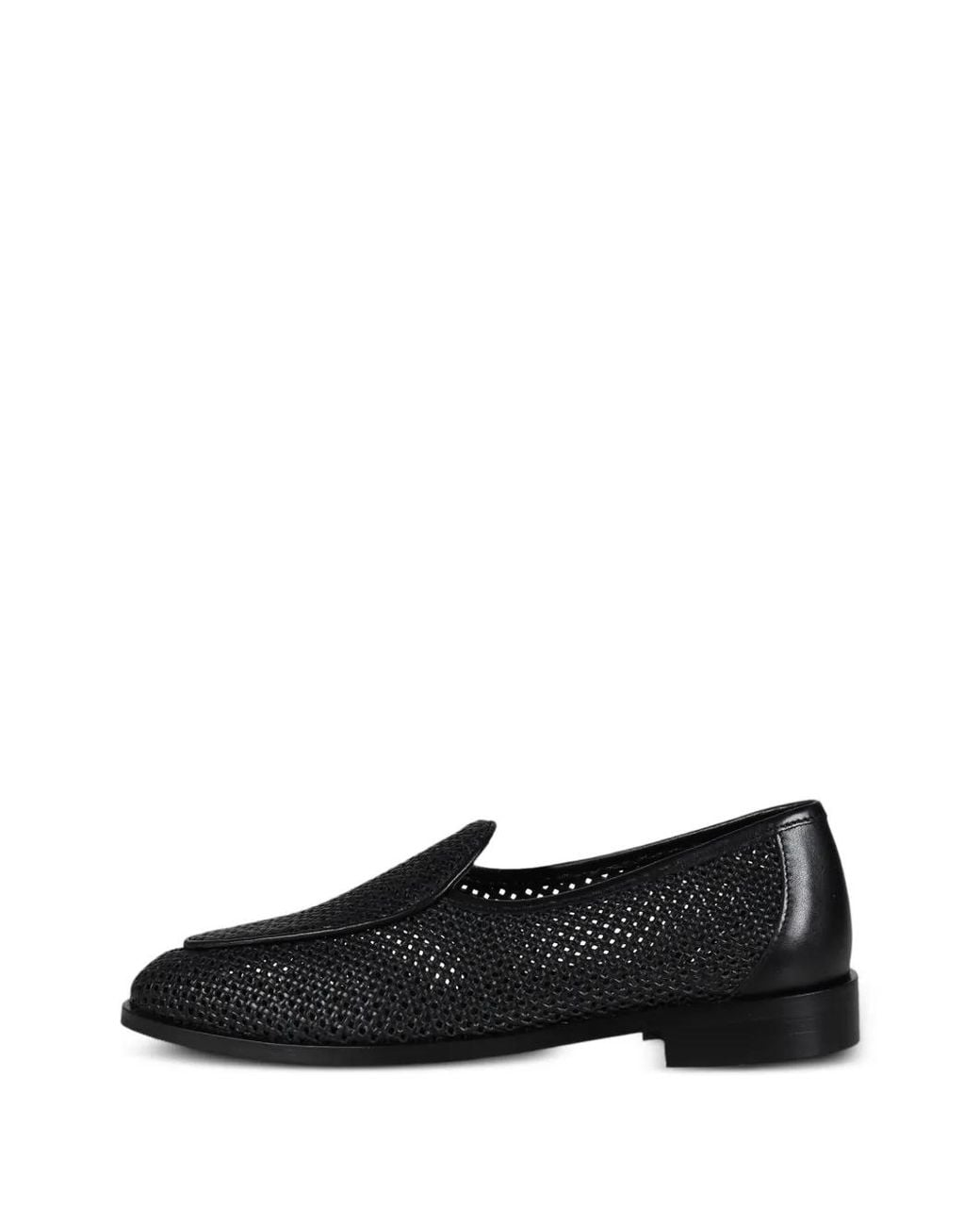 Jacques Soloviere Black Jacques New Perforated Loafers for men