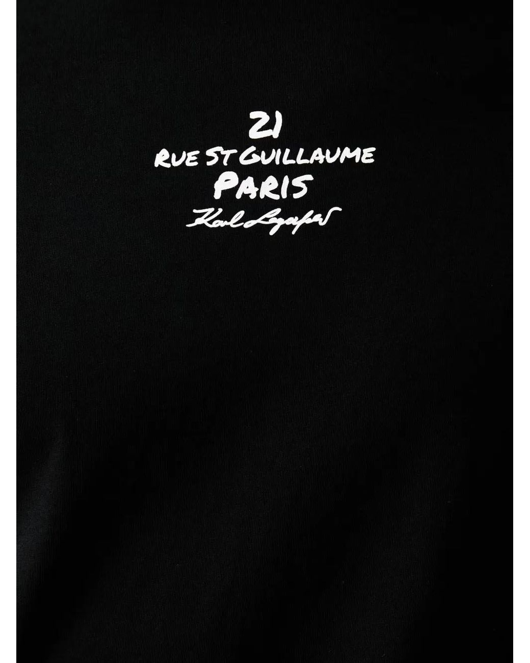 Karl Lagerfeld Black Maison De Karl Loose-Fit T-Shirt for men