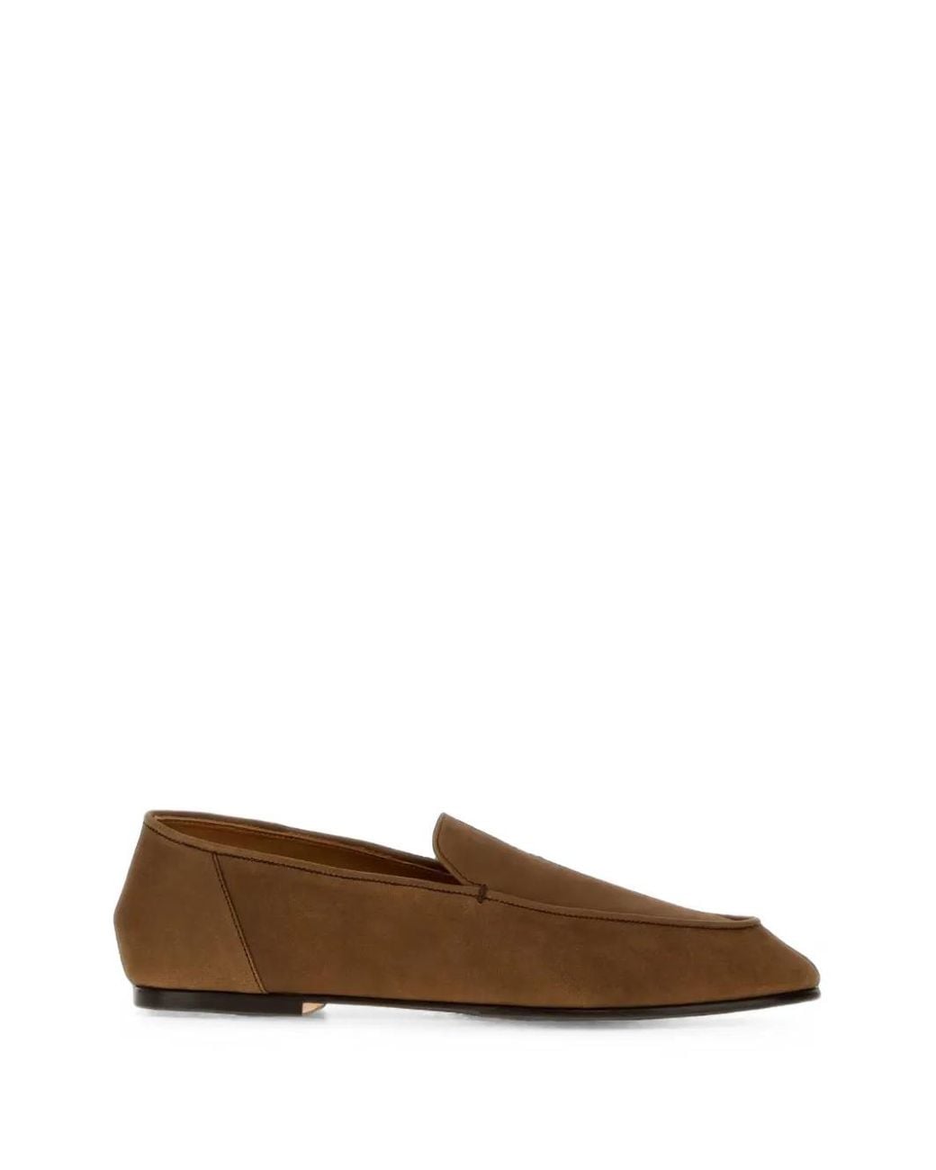 Auralee Brown Horse-Leather Loafers for men