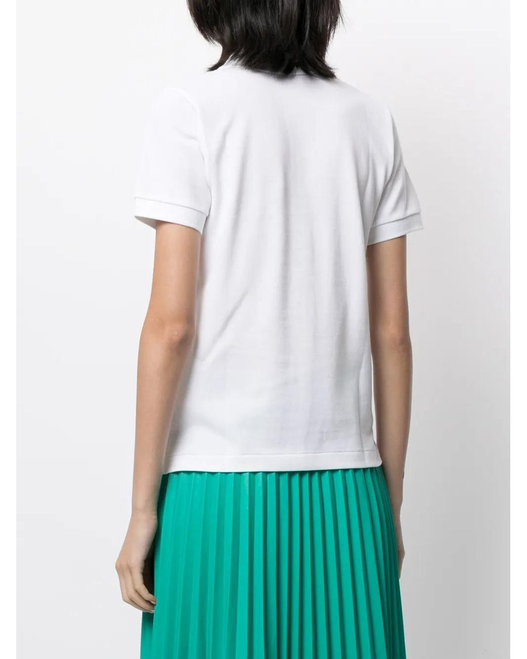 COMME DES GARÇONS PLAY White Heart Logo-Patch Polo Shirt