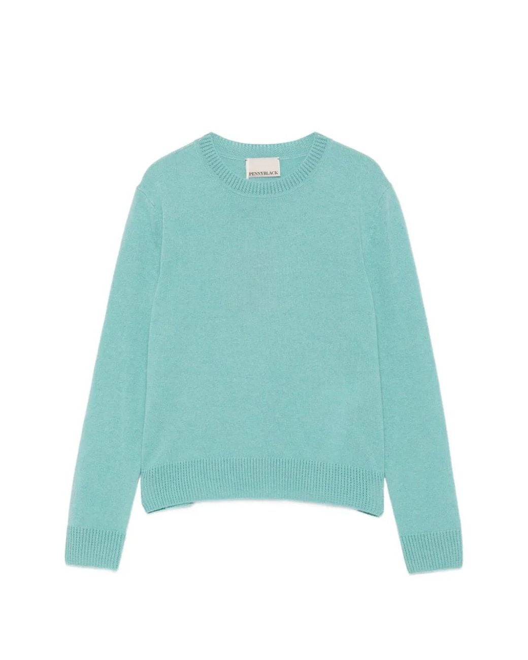 Pennyblack Green Ribbed-Trim Sweater