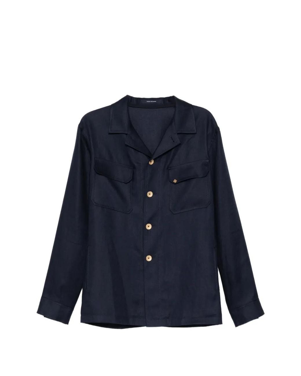 Tagliatore Blue Chest Flap Pocekts Jacket for men