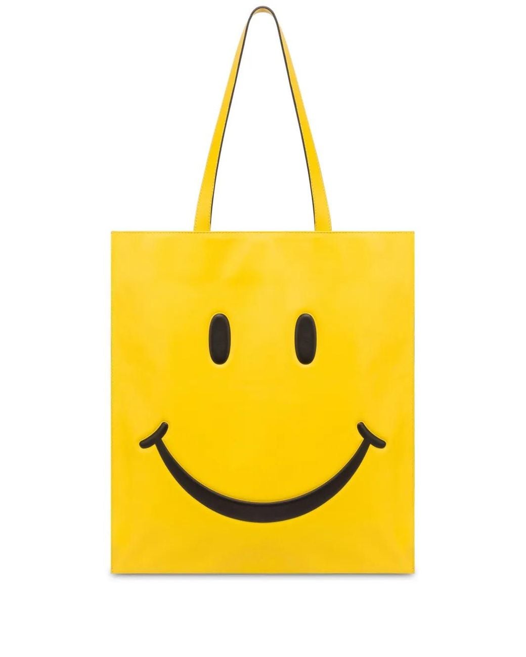 Moschino Yellow X Smiley Leather Shoulder Bag