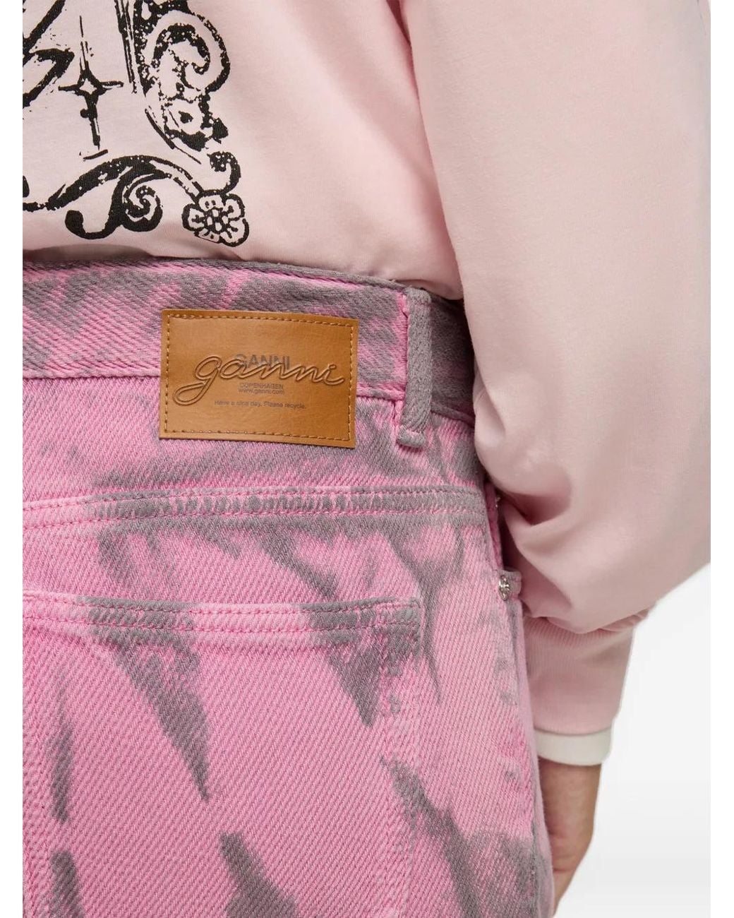 Vaqueros Izey Ganni de color Pink