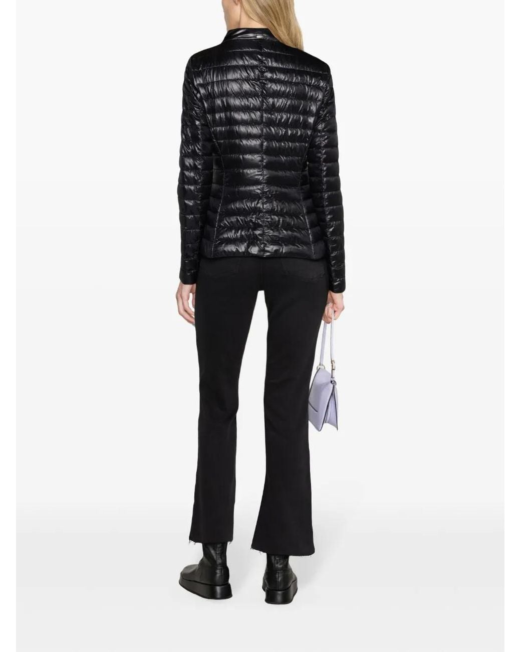Herno Black Nylon Short Down Jacket