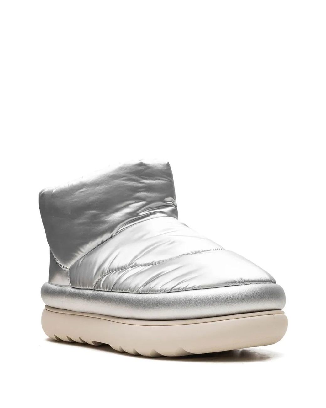 Ugg Gray Classic Maxi Mini "Metallic" Boots