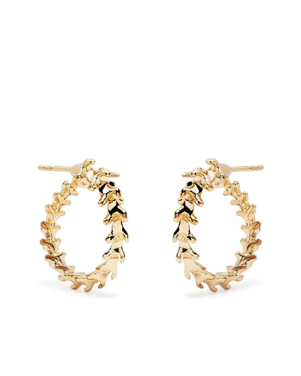 Shaun Leane Metallic Serpent Trace Mini Hoop Earrings
