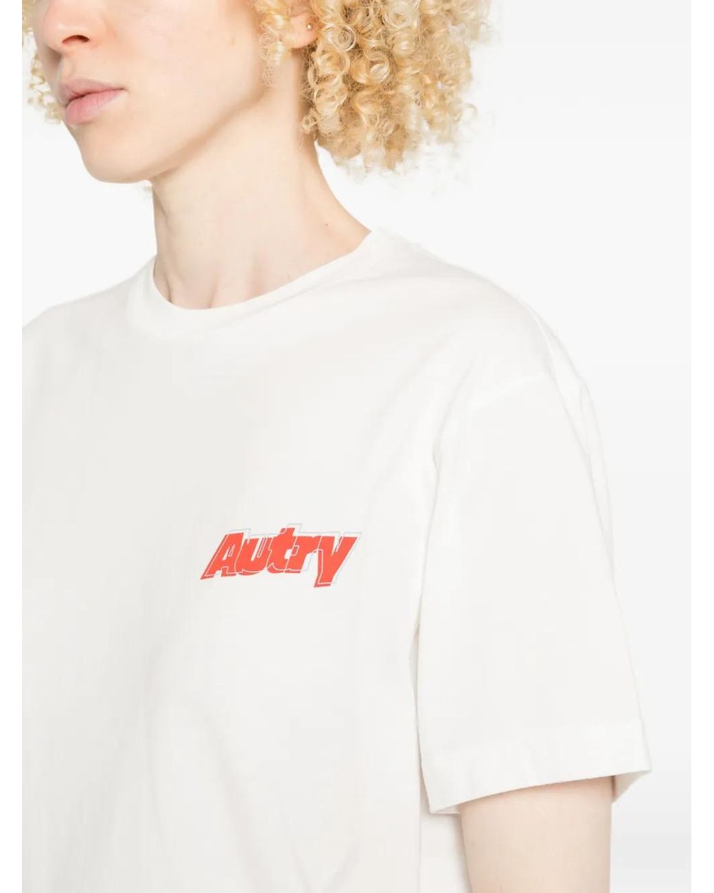 Autry White Logo-Print T-Shirt