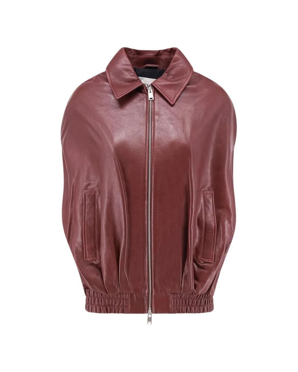 Arma Purple Sleeveless Leather Jacket