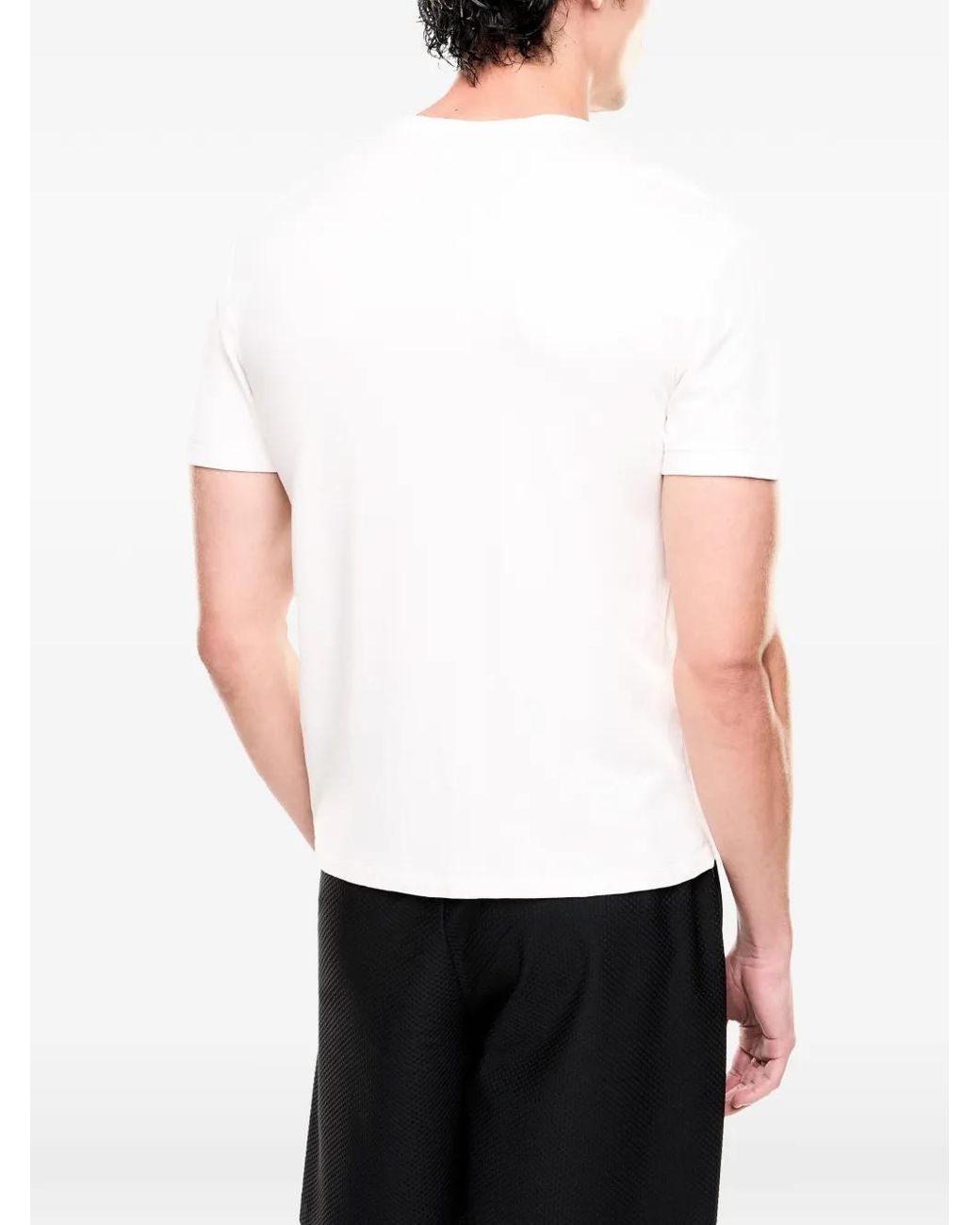 T-Shirt Con Applicazione Logo di EA7 in White da Uomo