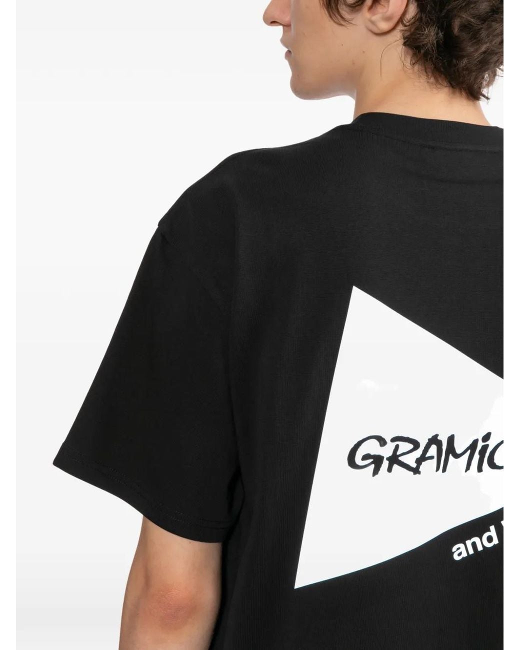 And Wander Black T-Shirt À Poche Poitrine for men
