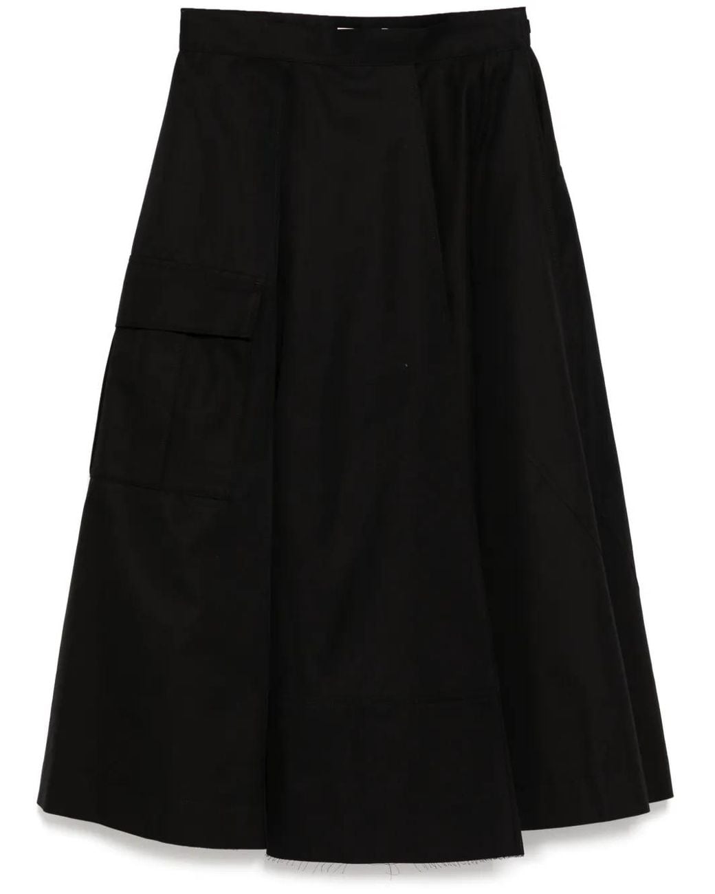 Undercover Black Layered Pleated Skirt