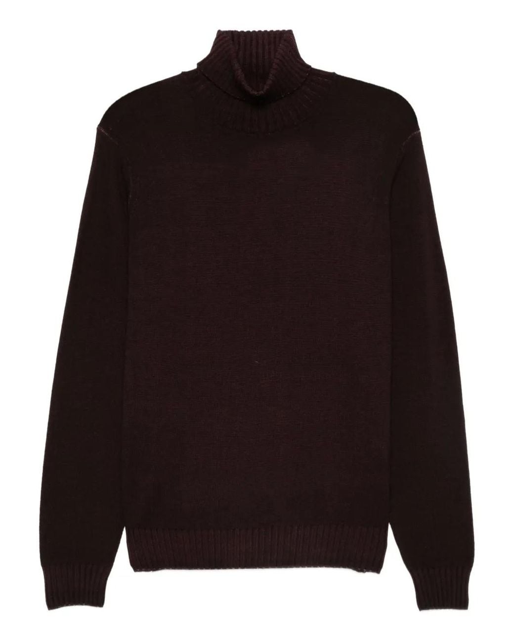 FILIPPO DE LAURENTIIS Black Roll-Neck Sweater for men
