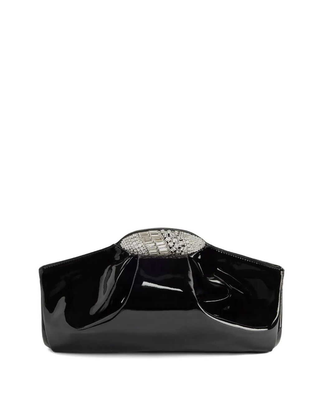 Giuseppe Zanotti Black Gz Dumpling Goatskin Clutch Bag