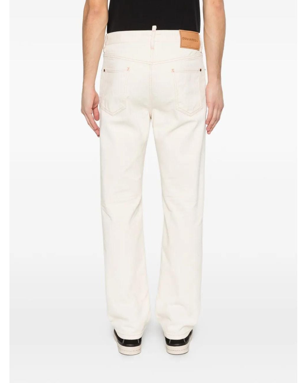 DSquared² White Cotton Jeans for men