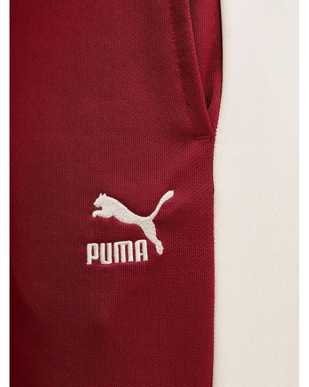 PUMA Iconic T7 Logo-Embroidered Side-Stripe Track Pants
