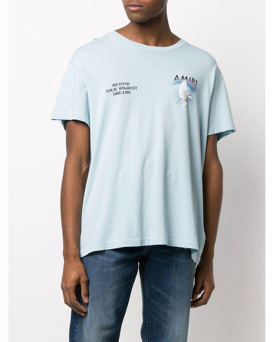 Amiri T-Shirt mit Tauben-Print in Blau für Herren | Lyst DE