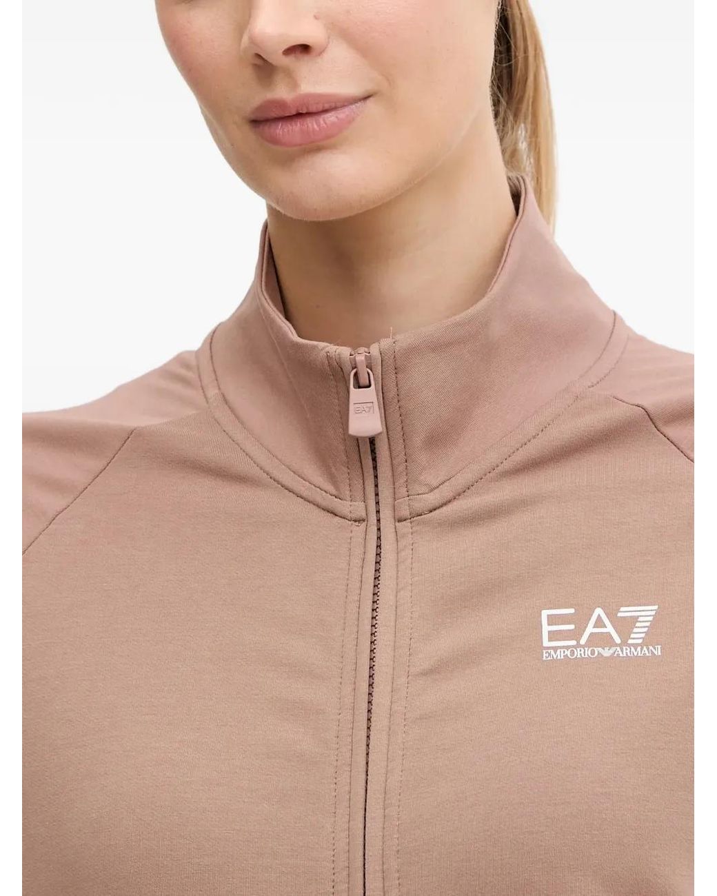 EA7 Pink Survêtement À Logo Imprimé