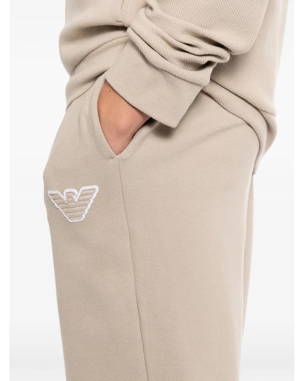 Emporio Armani White Pantalon À Lien De Resserrage for men