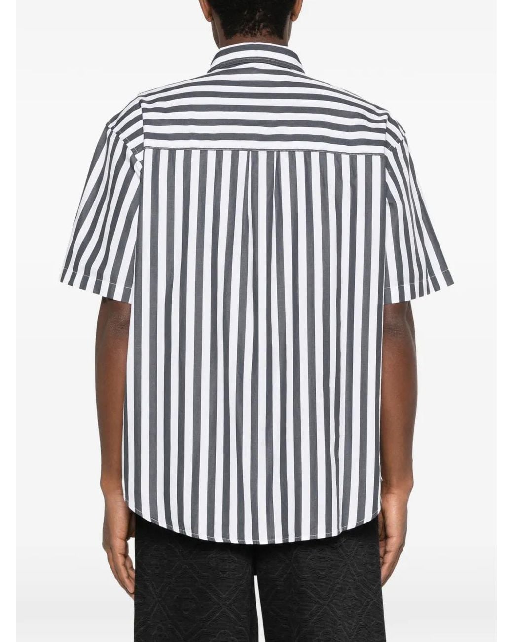 Carhartt White Short-Sleeve Royce Stripe Shirt for men