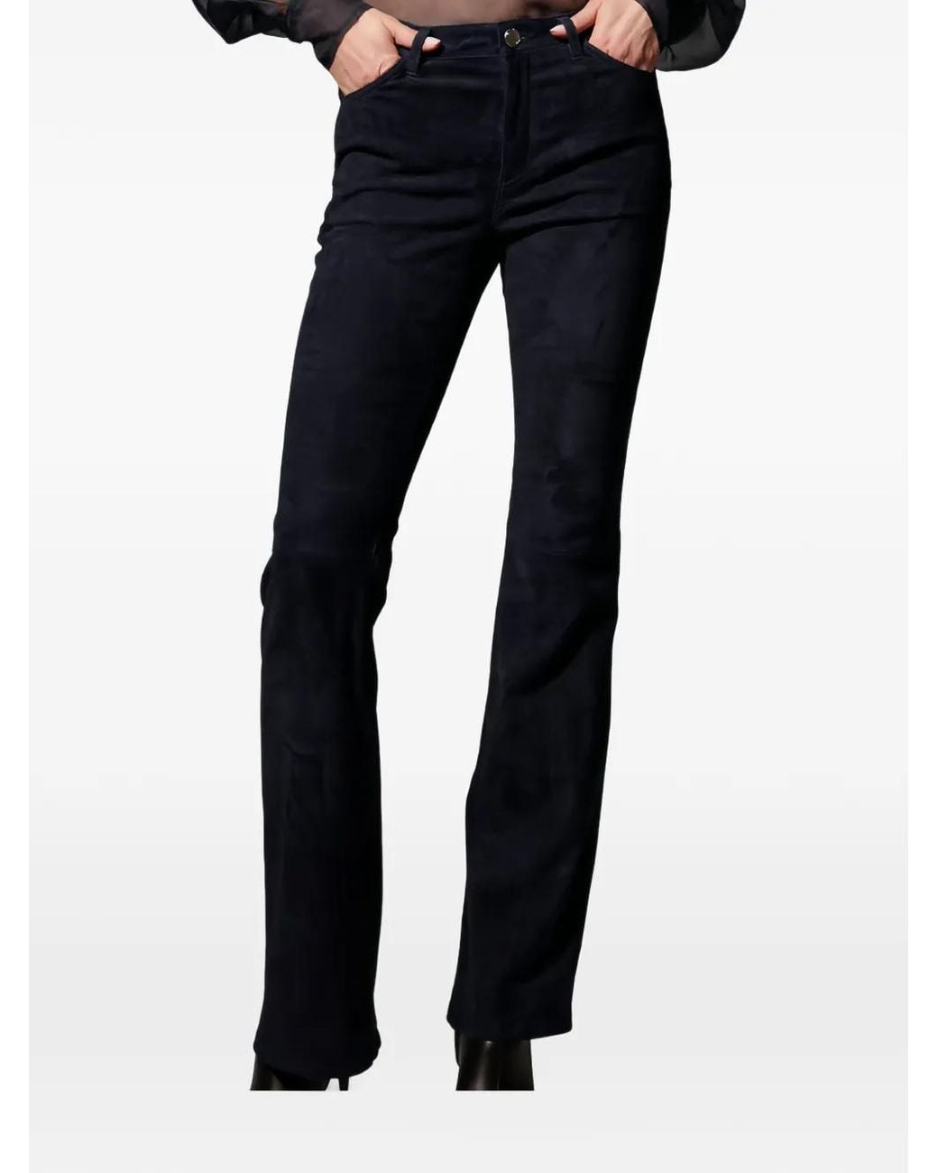 SPRWMN Blue Flared Trousers