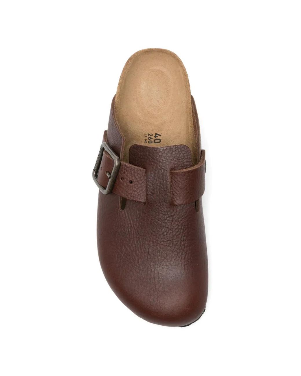 Birkenstock Brown Boston Buckle-Fastening Sandals