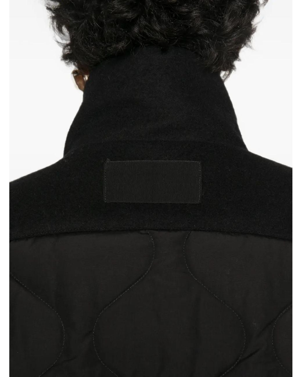 FRANCESCA MARCHISIO Black Quilted Reversible Coat
