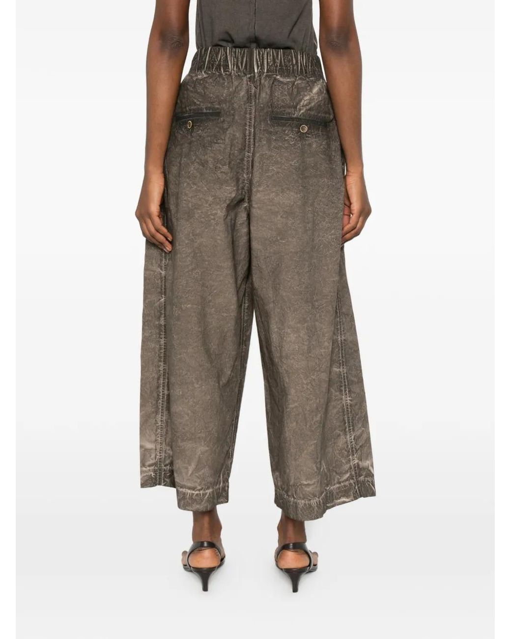 Uma Wang Gray Poetic Pleated Trousers